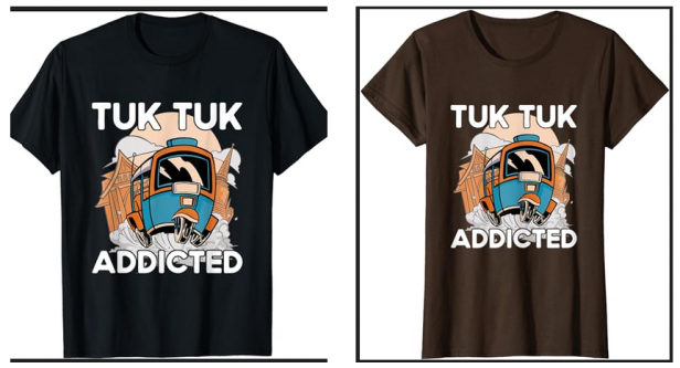 T Shirt  Thaïlande  Tuk Tuk Addicted 18,99 € ( H/F Du S Au 6XL )